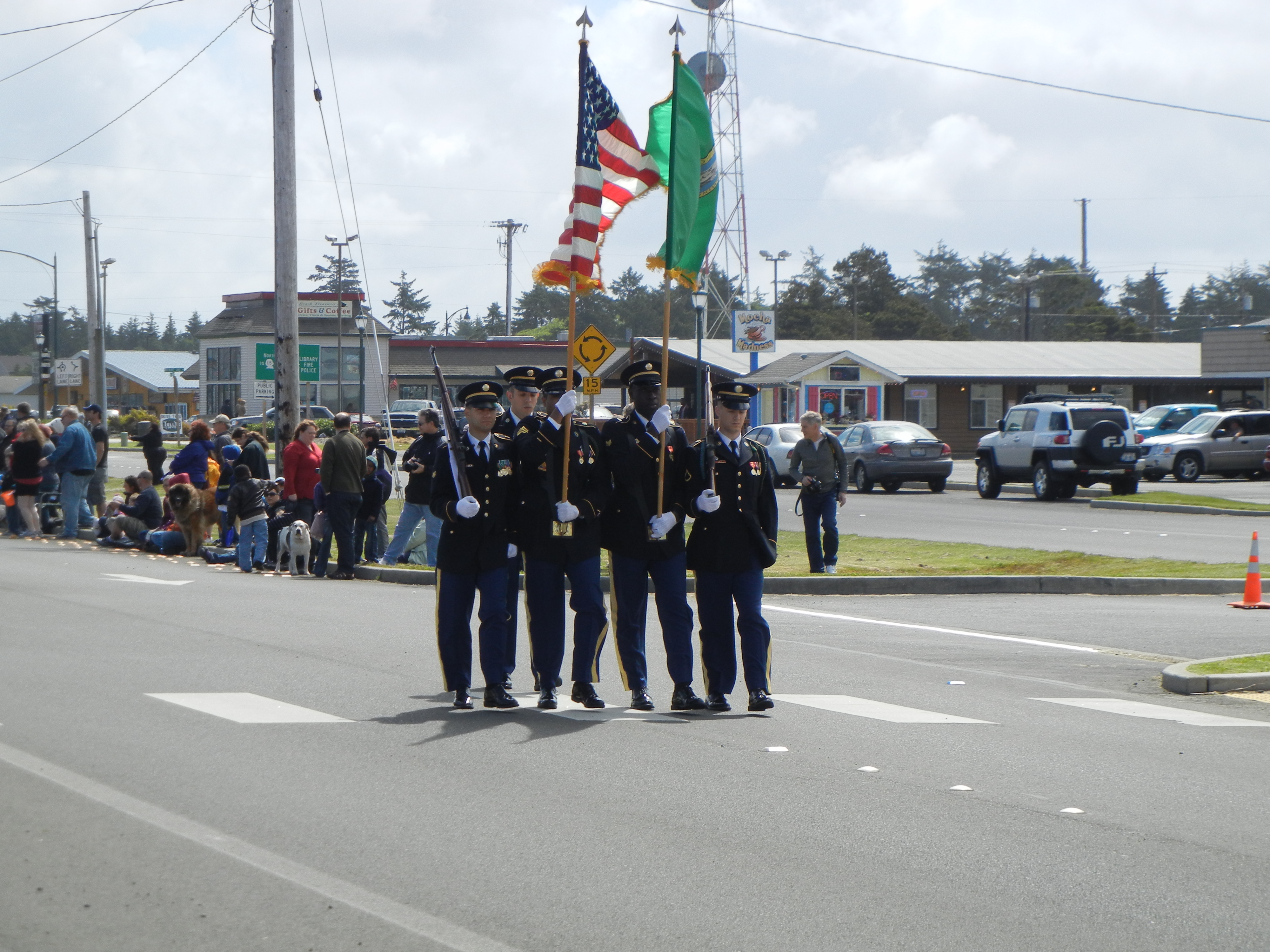 Flag Day parade in Ocean Shores