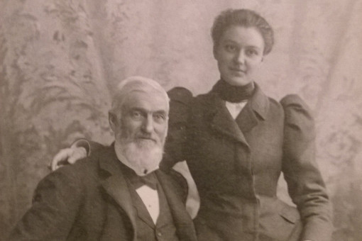 Photo of Lewis Alfred Loomis with unidentified woman.