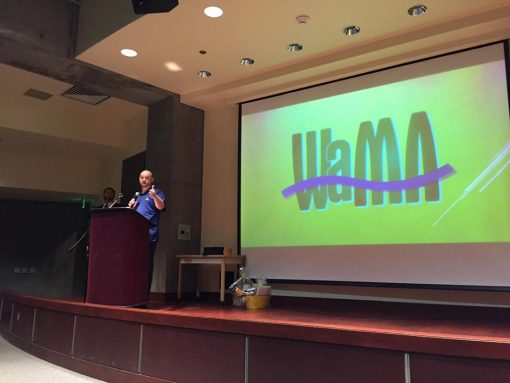 Erich Ebel speaking at WaMA