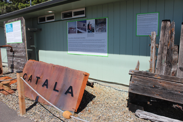 Remnants of the Catala at the Coastal Interpretive Center in Ocean Shores.